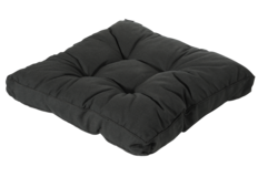 Madison Florance Lounge-Kissen | Rib Schwarz  | ca. 60 x 60 cm