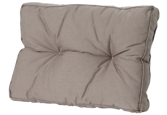 Madison Florance Lounge-Kissen | Rib Taupe  | ca. 60 x 60 cm + 60 x 43 cm