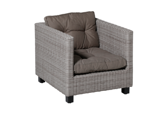 Madison Florance Lounge-Kissen | Rib Taupe  | ca. 60 x 60 cm + 60 x 43 cm