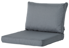 Madison Luxus Lounge-Kissen | Rib Grau  | ca. 73 x 73 cm + 73 x 43 cm