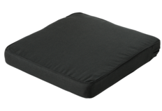 Madison Luxus Lounge-Kissen | Rib Schwarz  | ca. 60 x 60 cm