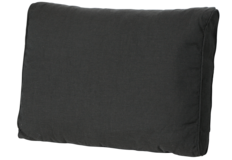 Madison Luxus Lounge-Kissen | Rib Schwarz  | ca. 60 x 43 cm