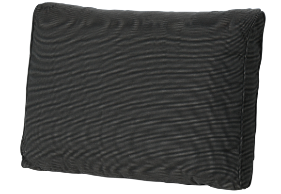 Madison Luxus Lounge-Kissen | Rib Schwarz  | ca. 73 x 73 cm + 73 x 43 cm