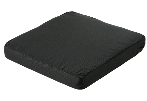 Madison Luxus Lounge-Kissen | Rib Schwarz  | ca. 73 x 73 cm