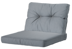 Madison Luxus / Florance Lounge-Kissen | Rib Grau | ca. 73 x 73 cm + 73 x 43 cm