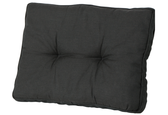 Madison Luxus / Florance Lounge-Kissen | Rib Schwarz | ca. 60 x 60 cm + 60 x 43 cm