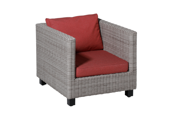 Madison Luxus Lounge-Kissen | Outdoor Manchester Rot | ca. 60 x 60 cm