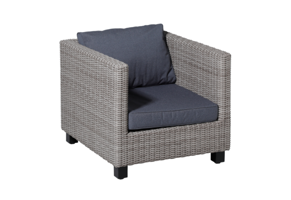 Madison Luxus Lounge-Kissen | Outdoor Manchester Denim Grau | ca. 73 x 73 cm