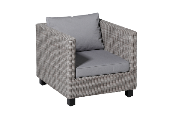 Madison Luxus Lounge-Kissen | Outdoor Manchester Hellgrau | ca. 60 x 60 cm + 60 x 43 cm