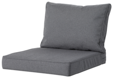 Madison Luxus Lounge-Kissen | Outdoor Manchester Grau | ca. 73 x 73 cm + 73 x 43 cm