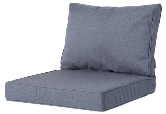 Madison Luxus Lounge-Kissen | Outdoor Manchester Denim Grau | ca. 73 x 73 cm + 73 x 43 cm