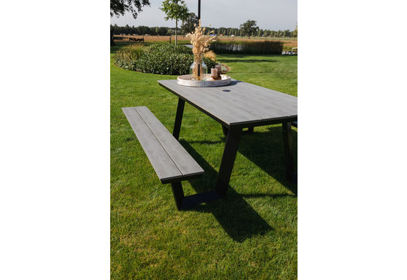 Picknicktisch | Coffee Bay | Grau | Aluminium & Polywood