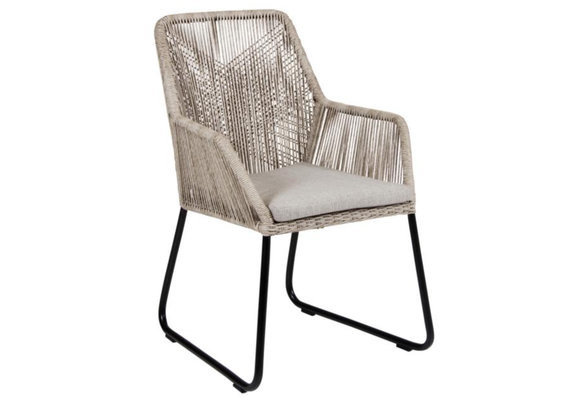 7-teiliges Gartenset | 6 Gartenstühle Mona | Gartentisch Pohon