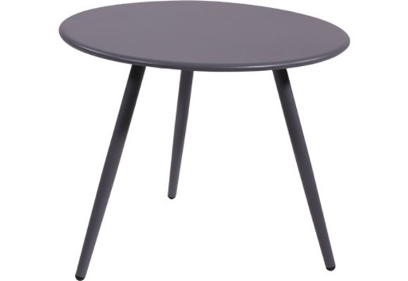 Beistelltisch Rafael ø 45 cm | Blueberry Grau | Metall | Lesli Living
