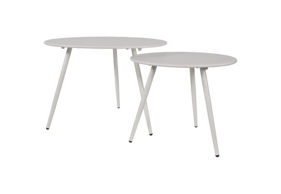 Beistelltisch Rafael ø 45 cm | Weiß | Metall | Lesli Living