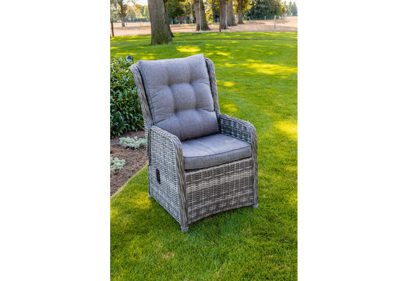 7-teiliges Gartenset | 6 verstellbare Dublin Gartenstühle | Limasol Gartentisch | 220 cm | Oval