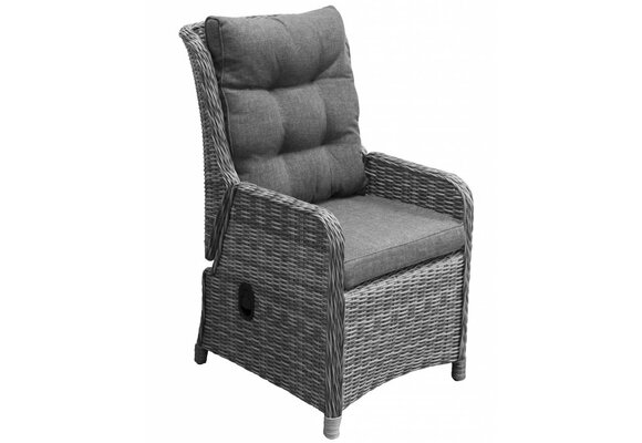 5-teiliges Gartenset | 4 verstellbare Dublin Gartenstühle | Limasol Gartentisch | 180 cm | Oval