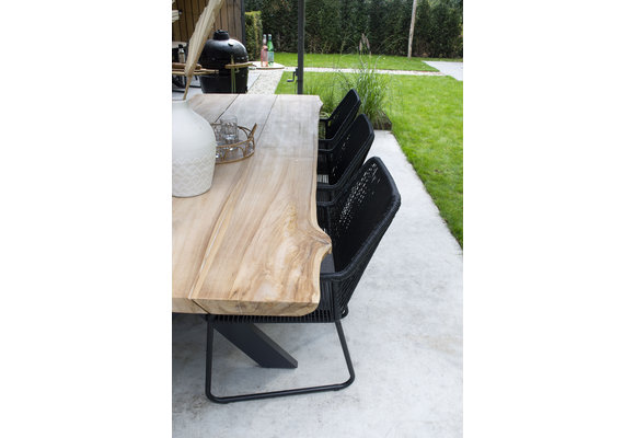 7-teiliges Gartenset | 6 Gartenstühle Mona | Gartentisch  Pohon