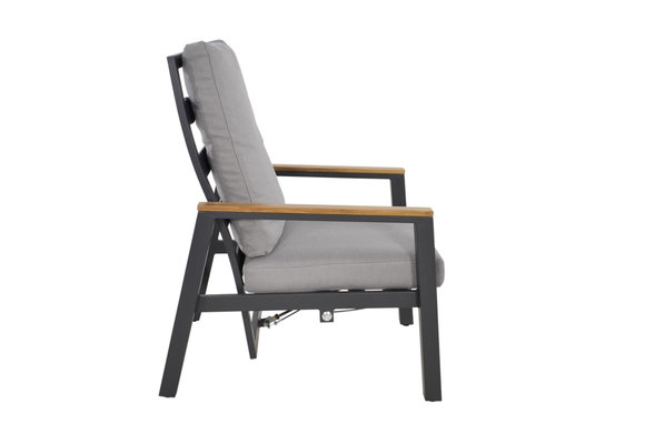 Duo Lounge-Set Coda | Aluminium | Charcoal | Lesli Living
