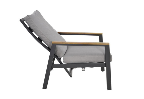 Duo Lounge-Set Coda | Aluminium | Charcoal | Lesli Living