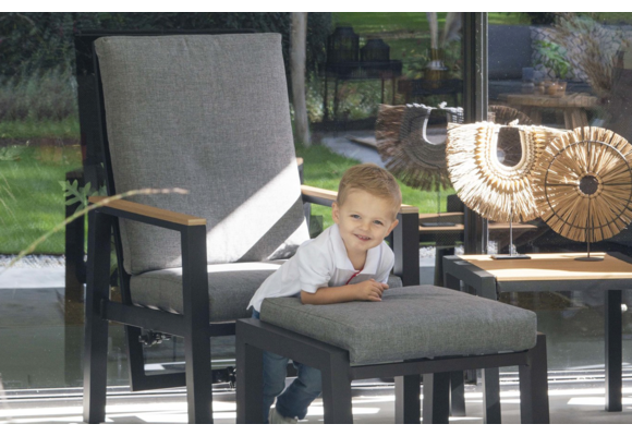 Duo Lounge-Set Coda | Aluminium | Charcoal | Lesli Living