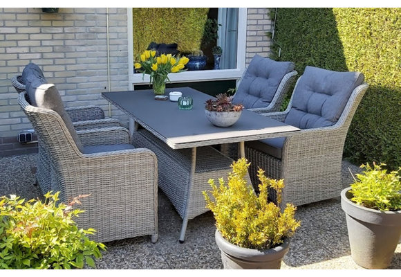 Dining-Gartenstuhl Dublin | Mystic Grau | Rattan