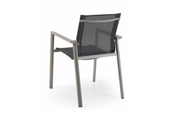 Stapelbarer Gartenstuhl | Delia | Textil | Khaki