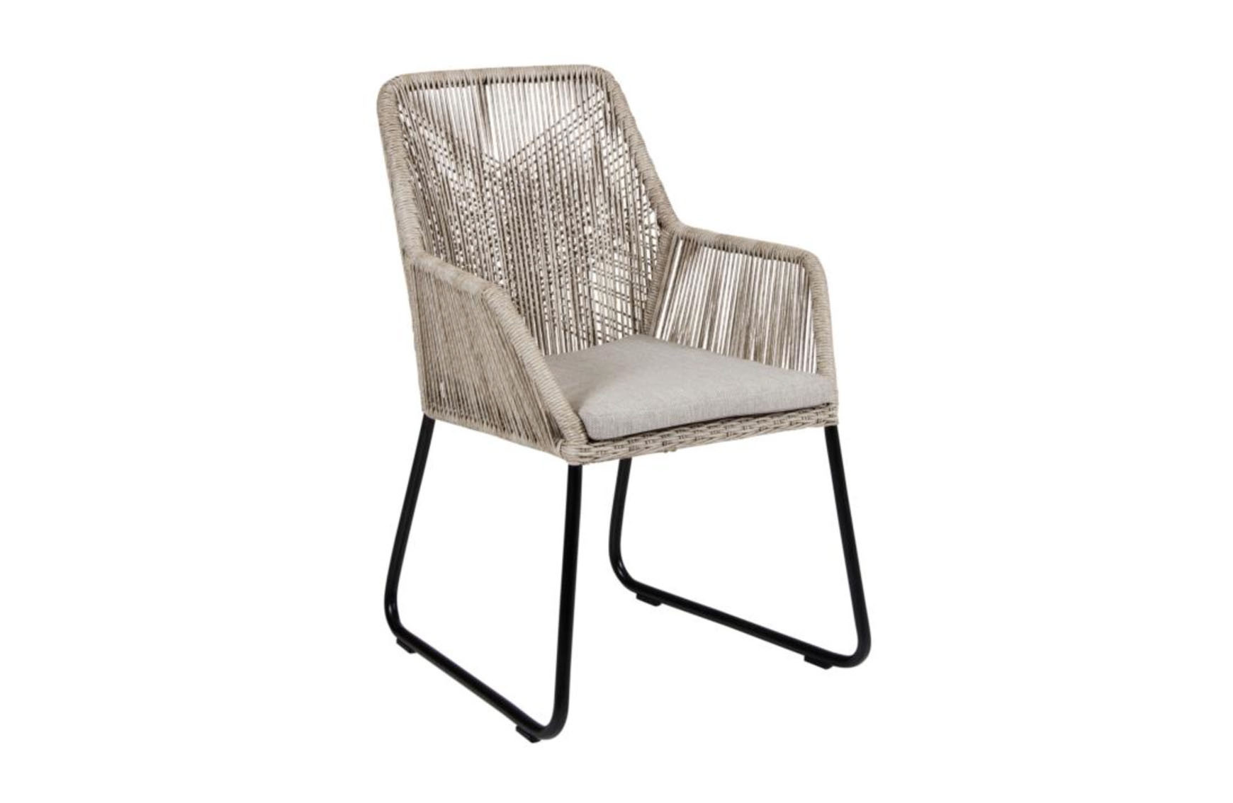 4 Jahreszeiten Gartenmöbel Dining-Gartenstuhl | Mona | Sand | Rope