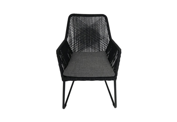 Dining-Gartenstuhl | Mona | Schwarz | Rope