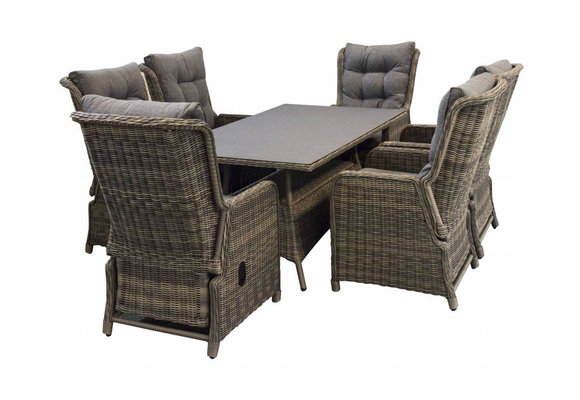 Verstellbarer Gartenstuhl Dublin | Sweet Brown | Rattan