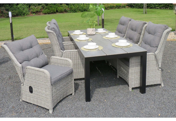 Verstellbarer Gartenstuhl | Dublin | Mystic Grau  | Rattan