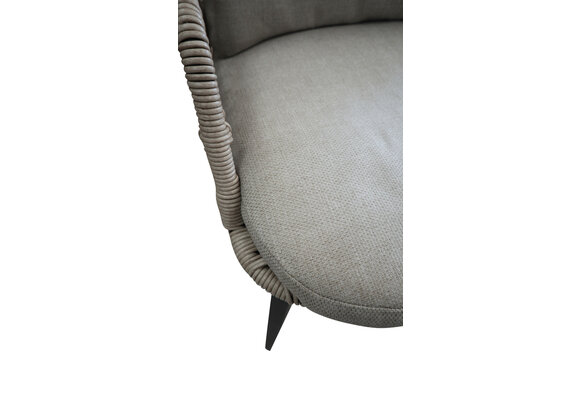 Dining-Gartenstuhl Isabel | Sand/ Holz | Rope