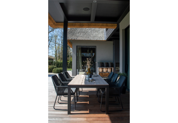 Gartentisch Limasol 225 x 100 cm | Polywood & Aluminium | Wood