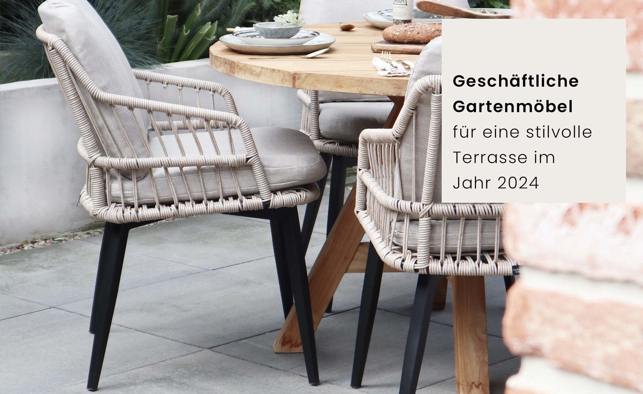 Geschäftliche Gartenmöbel für eine stilvolle Terrasse im Jahr 2024 4