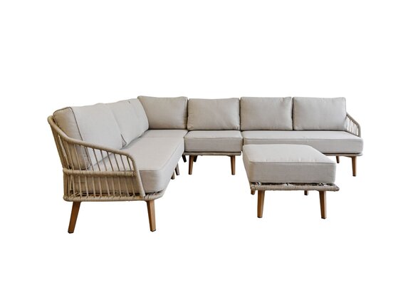 Ecklounge-Set | Isabel | Sand | Rope