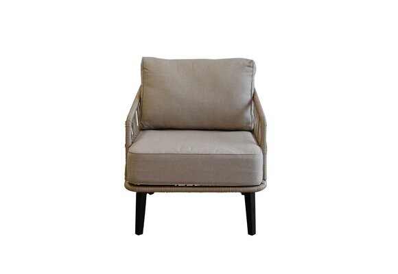 Lounge-Sessel Isabel | Sand | Rope