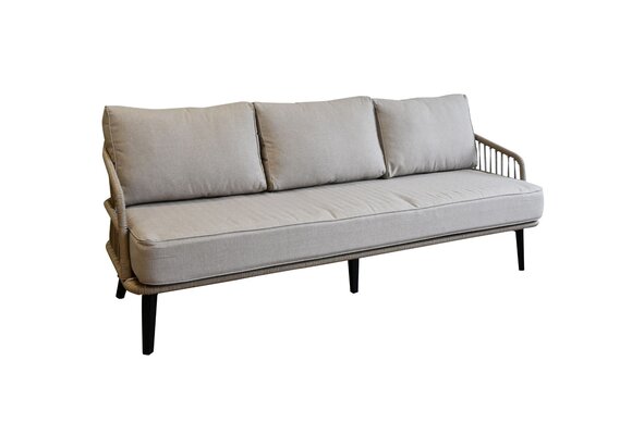 3-Sitzer Lounge-Sofa | Isabel | Sand | Rope