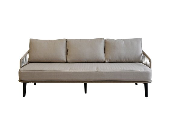 3-Sitzer Lounge-Sofa | Isabel | Sand | Rope