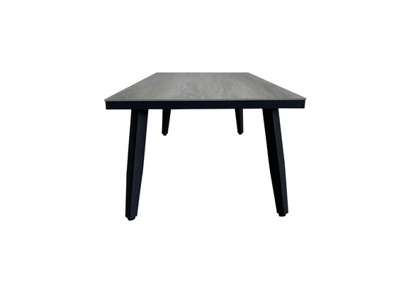 Beistelltisch Mykonos 105x58cm | Grau | Aluminium & Kunststoff | Normin