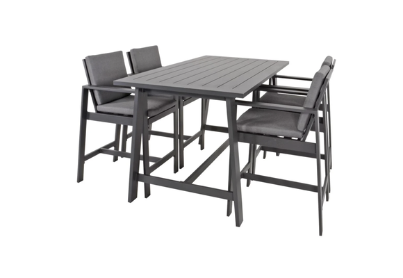 Gartenbar-Set Malibu | Charcoal | Aluminium | Lesli Living