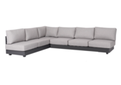 Ecklounge-Sofa Fosega | 2-teilig | Aluminium