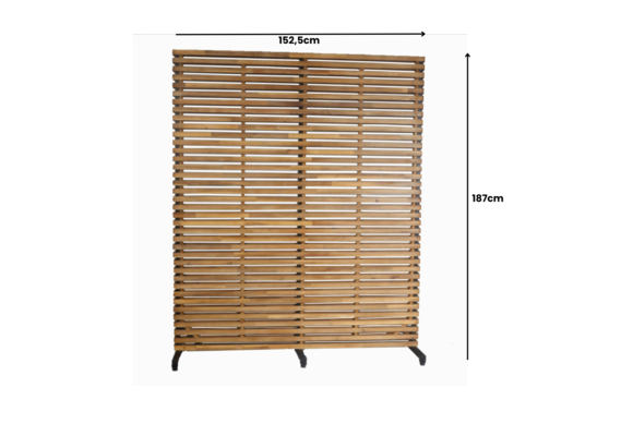 Raumtrenner / Windschutz | Akazienholz | Natur