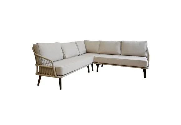 Ecklounge-Set | Isabel | Sand | Rope