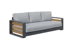 Lounge-Sofa Fosega | 3-Sitzer | Aluminium