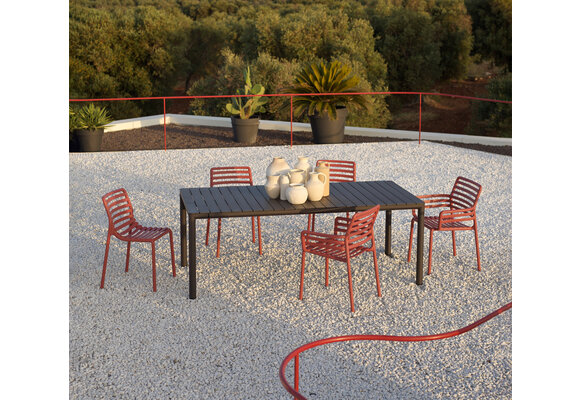 Stapelbarer Gartenstuhl Doga | Kunststoff | Marsala