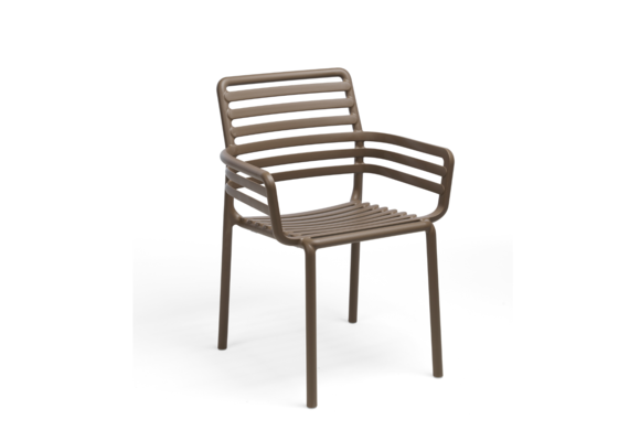 Stapelbarer Gartenstuhl Doga | Kunststoff | Tabacco