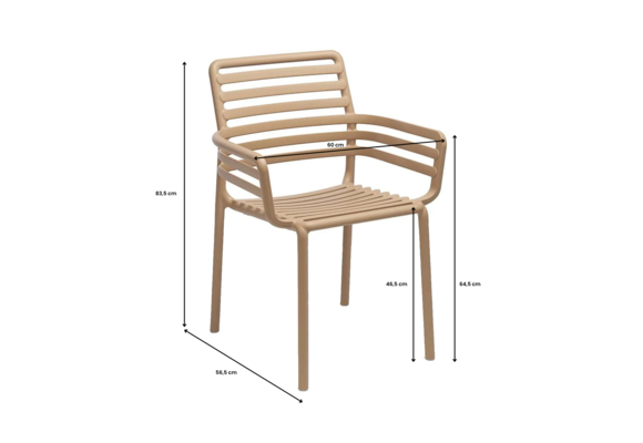Stapelbarer Gartenstuhl Doga | Kunststoff | Pera