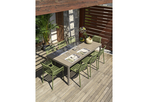 Stapelbarer Gartenstuhl Doga | Kunststoff | Agave