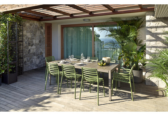 Stapelbarer Gartenstuhl Doga | Kunststoff | Agave