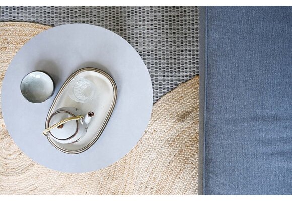 3-Sitzer Lounge-Sofa | Isabel | Schwarz | Rope